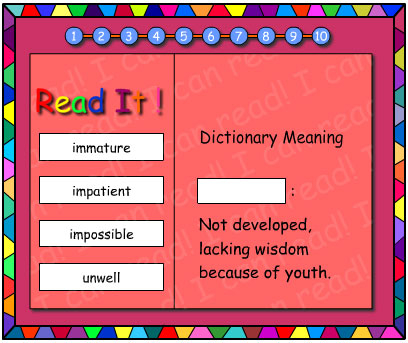 Interactive Dictionary Meaning