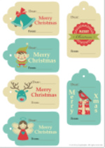 Christmas Gift Tags (1 page)
