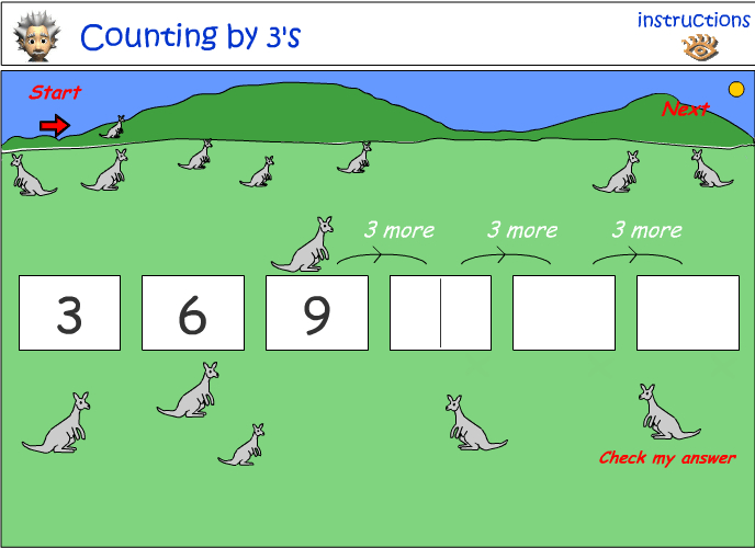 Jumping Kangaroos by 3