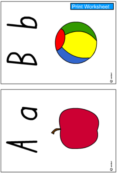 A-Z Alphabet Cards -Colour