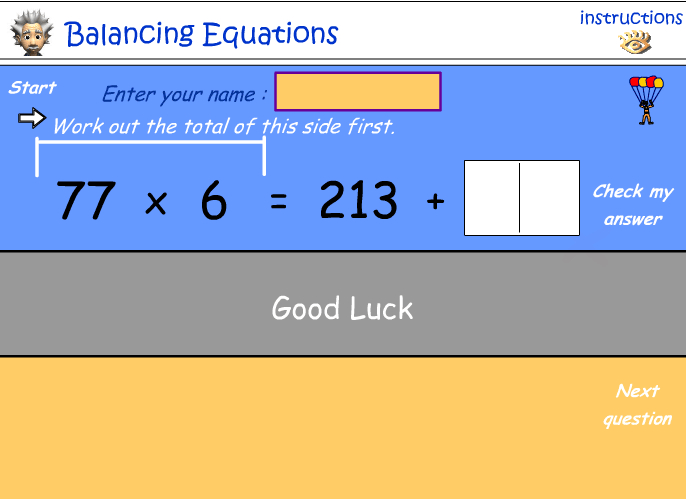 Number relationships - balancing equations no.2