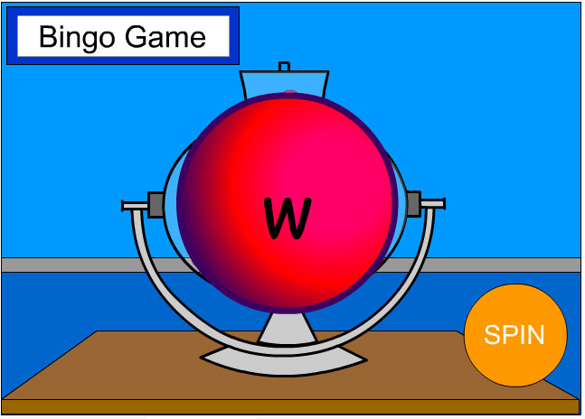 Bingo Game Wheel: Spelling and Lower CaseLetters