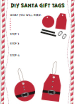 Santa Gift Tags (1 page)