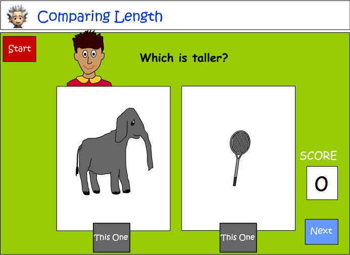 Language to describe and compare length