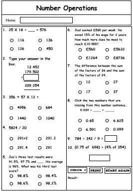 Number Operations 1