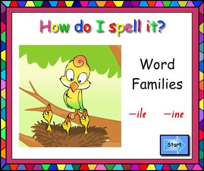 Word Families -ile and -ine