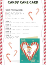 Candy Cane Card (1 page)