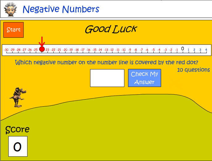 worksheet-negative-numbers