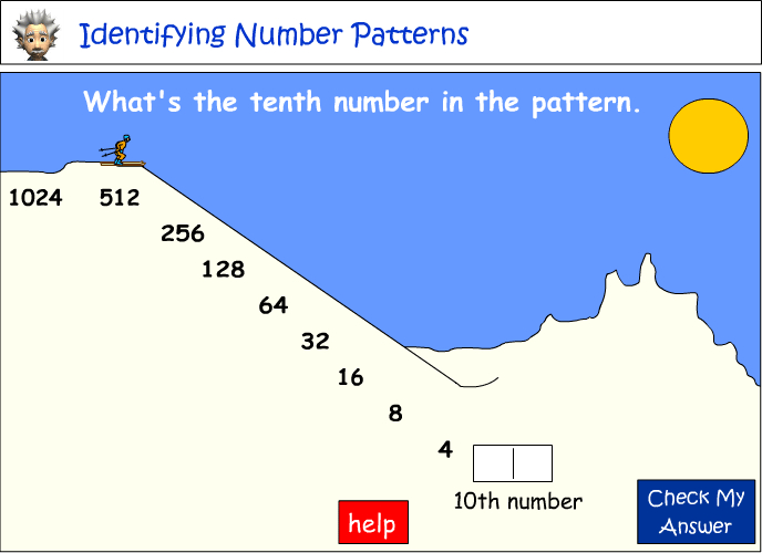 Identifying the 10th number in a pattern